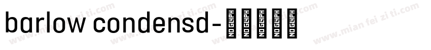 barlow condensd字体转换